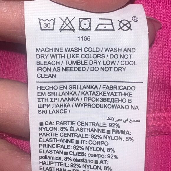 Athleta Hot Pink Aurora Tight Seamless Ribbed Ultra High Rise Small NWOT - Picture 7 of 7